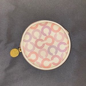 COACH mini circular coin purse
